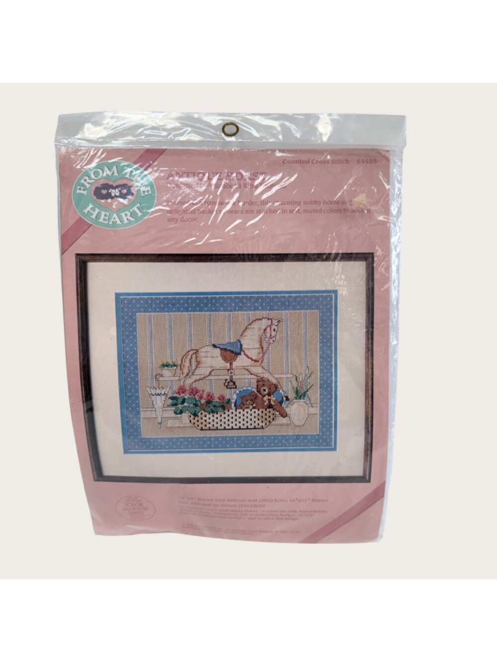 Vintage Dimensions Antique Horse Counted Cross Stitch Kit 53525 Farmhouse Baby